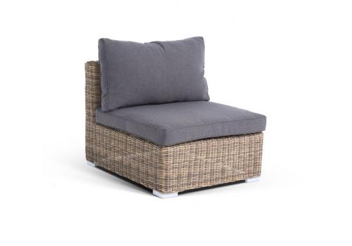  "Лунго" модуль диванный прямой с подушками, цвет соломенный, фото 3 