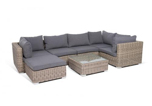  "Лунго" модуль диванный прямой с подушками, цвет соломенный, фото 4 