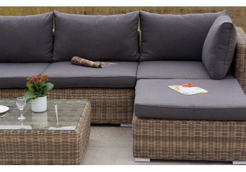  "Лунго" модуль диванный прямой с подушками, цвет соломенный, фото 7 