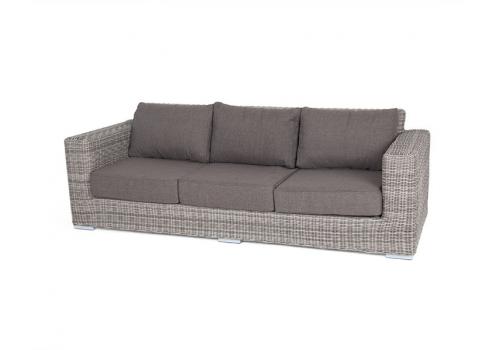 "Боно" диван из искусственного ротанга трехместный, цвет серый, фото 1 