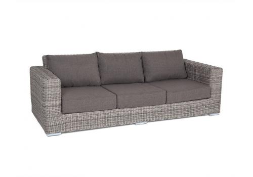  "Боно" диван из искусственного ротанга трехместный, цвет серый, фото 3 