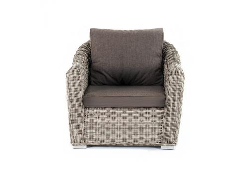  "Фабриция" кресло из искусственного ротанга, цвет серый, фото 2 