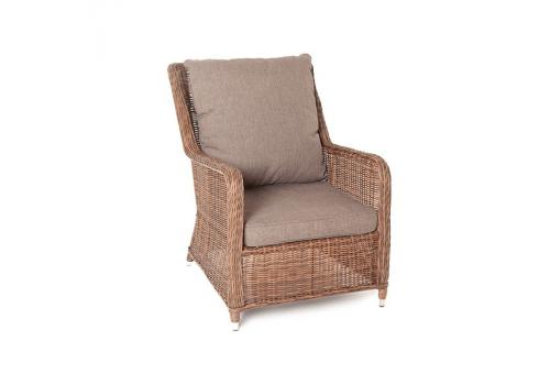  "Гляссе" кресло плетеное из искусственого ротанга, цвет коричневый, фото 3 