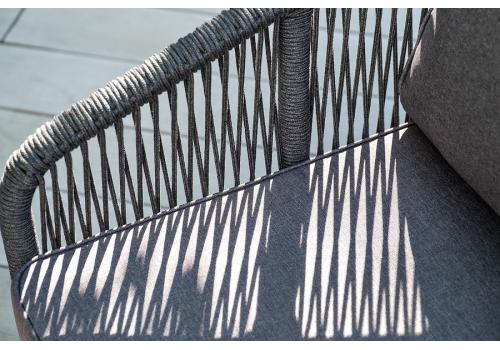  "Канны" лаунж-зона 4-местная плетеная из роупа (веревки), цвет темно-серый, фото 16 