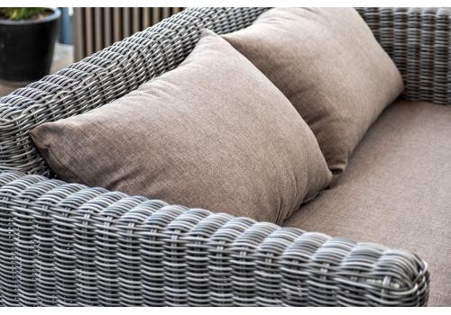  "Капучино" диван из искусственного ротанга двухместный, цвет графит, фото 6 