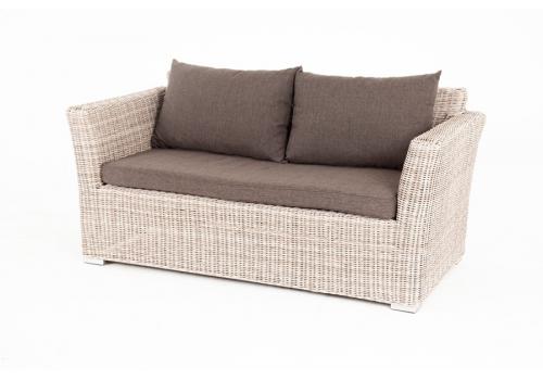  "Капучино" диван из искусственного ротанга двухместный, цвет бежевый, фото 1 