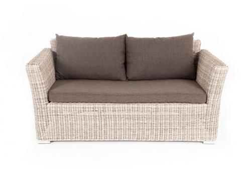  "Капучино" диван из искусственного ротанга двухместный, цвет бежевый, фото 2 