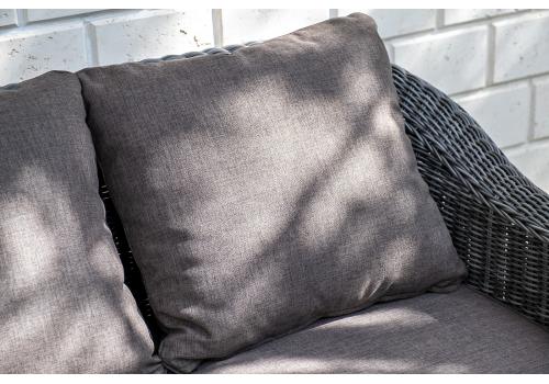  "Кон Панна" диван из искусственного ротанга двухместный, цвет графит, фото 12 