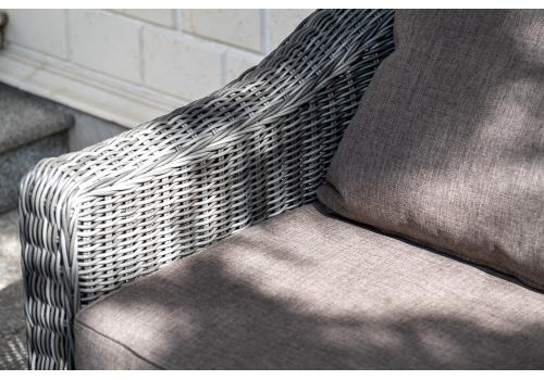  "Кон Панна" диван из искусственного ротанга двухместный, цвет графит, фото 13 