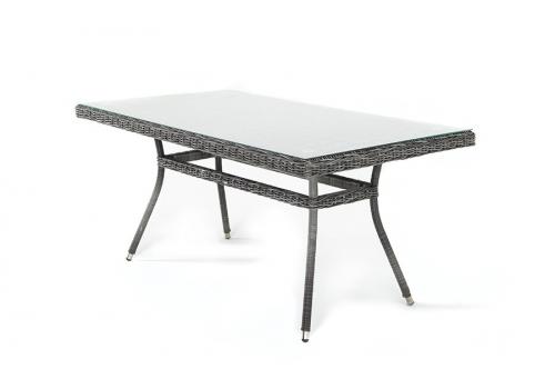 "Латте" плетеный стол из искусственного ротанга 160х90см, цвет графит, фото 3 