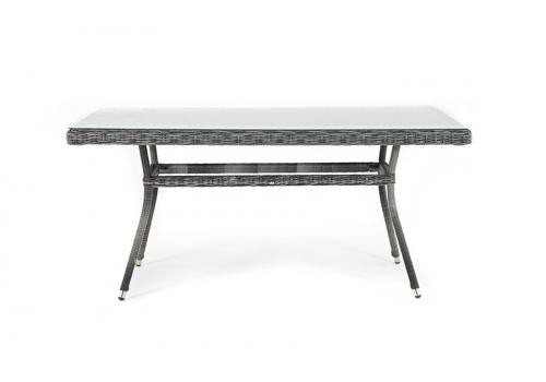  "Латте" плетеный стол из искусственного ротанга 160х90см, цвет графит, фото 4 