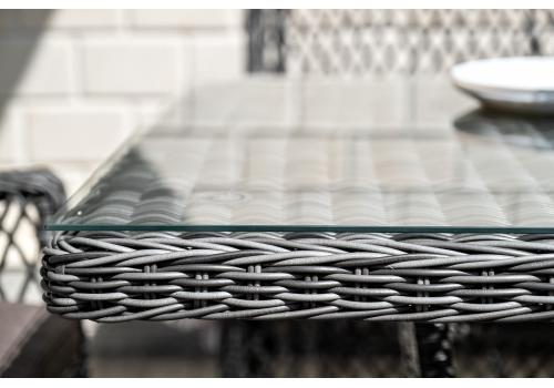  "Латте" плетеный стол из искусственного ротанга 160х90см, цвет графит, фото 6 