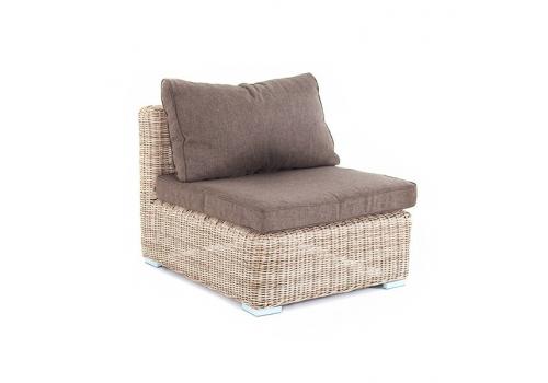 "Лунго" модуль диванный прямой с подушками, цвет бежевый, фото 4 