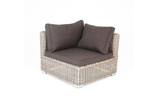  "Лунго" модуль диванный угловой с подушками, цвет бежевый, фото 1 