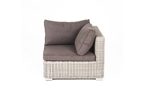  "Лунго" модуль диванный угловой с подушками, цвет бежевый, фото 2 