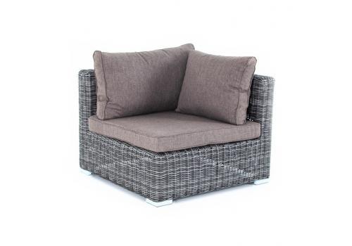  "Лунго" модуль диванный угловой с подушками, цвет графит, фото 1 
