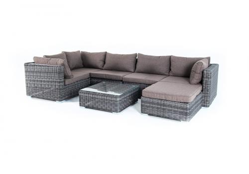  "Лунго" модуль диванный угловой с подушками, цвет графит, фото 3 