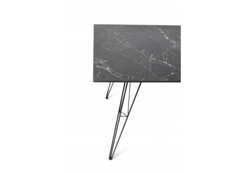  "Руссо" обеденный стол из HPL 150х80см, цвет "черный мрамор", фото 3 