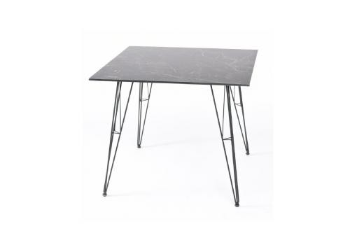  "Руссо" обеденный стол из HPL квадратный 90х90см, цвет "черный мрамор", фото 1 