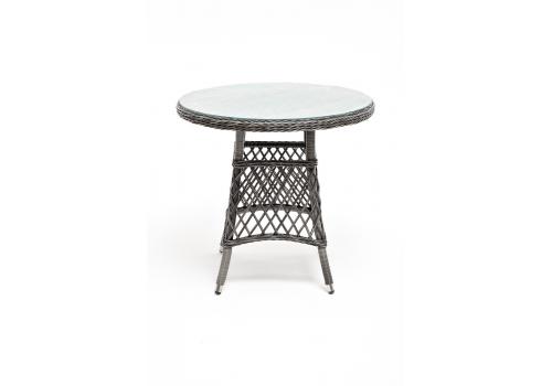  "Эспрессо" плетеный круглый стол, диаметр 80 см, цвет графит, фото 2 