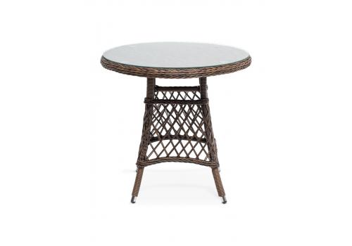  "Эспрессо" плетеный круглый стол, диаметр 80 см, цвет коричневый, фото 2 