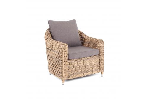  "Кон Панна" кресло из искусственного ротанга (гиацинт), цвет соломенный, фото 1 