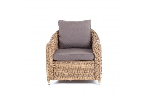  "Кон Панна" кресло из искусственного ротанга (гиацинт), цвет соломенный, фото 4 