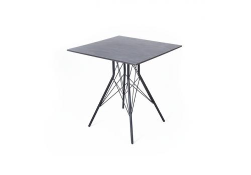  "Конте" интерьерный стол из HPL 63x63см, цвет "серый гранит", фото 1 