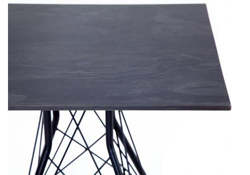 "Конте" интерьерный стол из HPL 63x63см, цвет "серый гранит", фото 3 