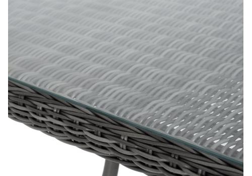  "Латте" плетеный стол из искусственного ротанга 200х90см, цвет графит, фото 4 