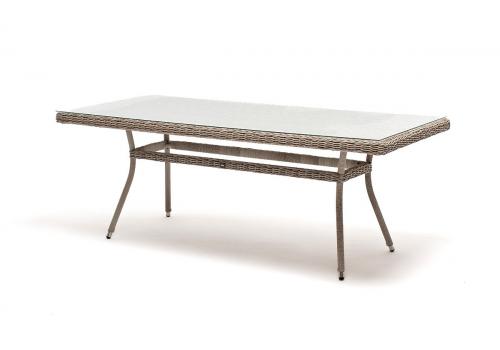  "Латте" плетеный стол из искусственного ротанга 200х90см, цвет бежевый, фото 1 
