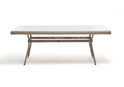  "Латте" плетеный стол из искусственного ротанга 200х90см, цвет бежевый, фото 2 