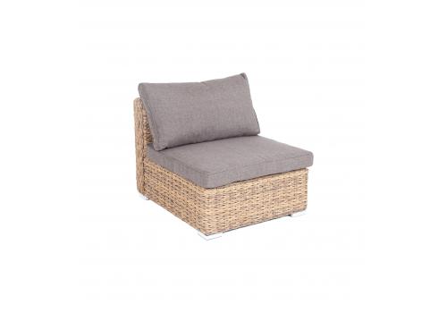  "Лунго" модуль диванный прямой с подушками, цвет соломенный (гиацинт), фото 1 