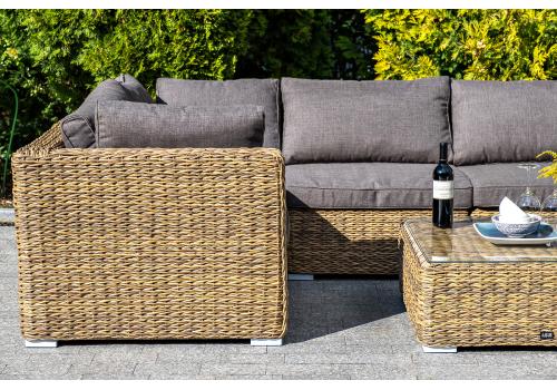  "Лунго" модуль диванный прямой с подушками, цвет соломенный (гиацинт), фото 6 