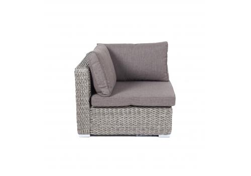  "Лунго" модуль диванный угловой с подушками, цвет серый (гиацинт), фото 2 