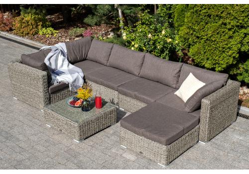  "Лунго" модуль диванный угловой с подушками, цвет серый (гиацинт), фото 11 