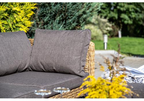  "Лунго" модуль диванный угловой с подушками, цвет соломенный (гиацинт), фото 12 