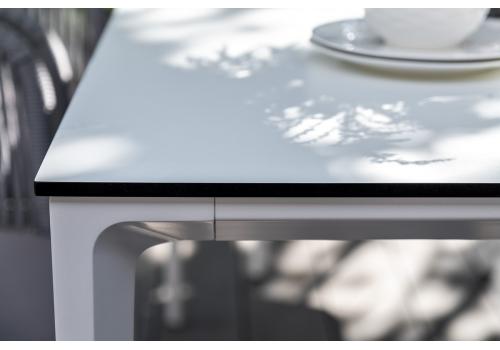  "Малага" обеденный стол из HPL 140х80см, цвет молочный, каркас белый, фото 12 