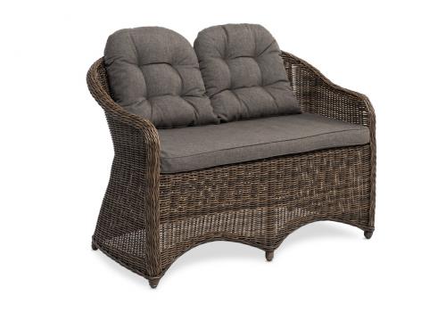  "Равенна" диван двухместный плетенный из ротанга, цвет коричневый, фото 3 