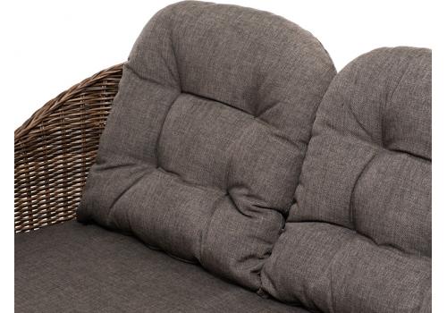  "Равенна" диван двухместный плетенный из ротанга, цвет коричневый, фото 5 