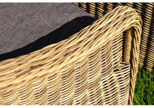  "Равенна" диван двухместный плетенный из ротанга, цвет соломенный, фото 16 