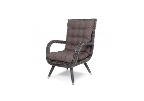  "Толедо" кресло плетеное с подушками, цвет графит, фото 1 