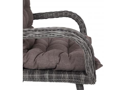  "Толедо" кресло плетеное с подушками, цвет графит, фото 3 