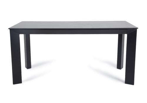  "Венето" обеденный стол из HPL 160х80см, цвет "серый гранит", каркас черный, фото 2 