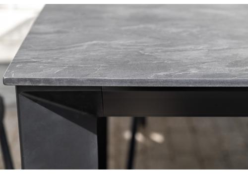  "Венето" обеденный стол из HPL 160х80см, цвет "серый гранит", каркас черный, фото 11 
