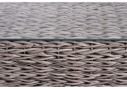  "Капучино" лаунж-зона из искусственного ротанга (гиацинт), цвет серый, фото 10 