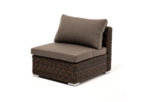  "Лунго" модуль диванный прямой с подушками, цвет коричневый (гиацинт), фото 1 