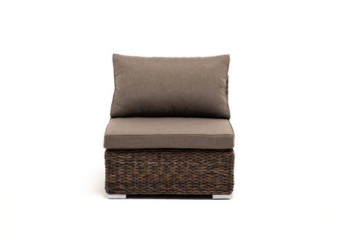  "Лунго" модуль диванный прямой с подушками, цвет коричневый (гиацинт), фото 2 