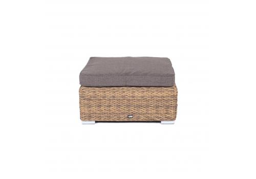  "Лунго" плетеная оттоманка с подушкой (гиацинт), цвет коричневый, фото 2 