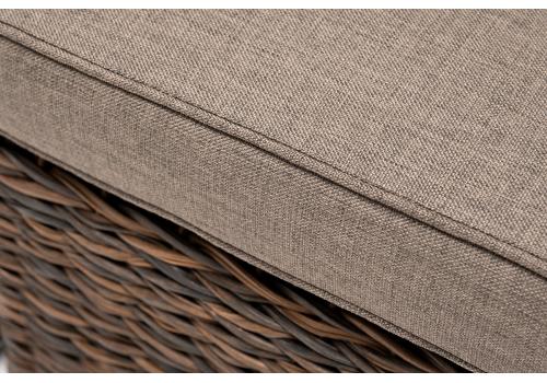  "Лунго" трансформирующийся диван из искусственного ротанга (гиацинт), цвет коричневый, фото 7 